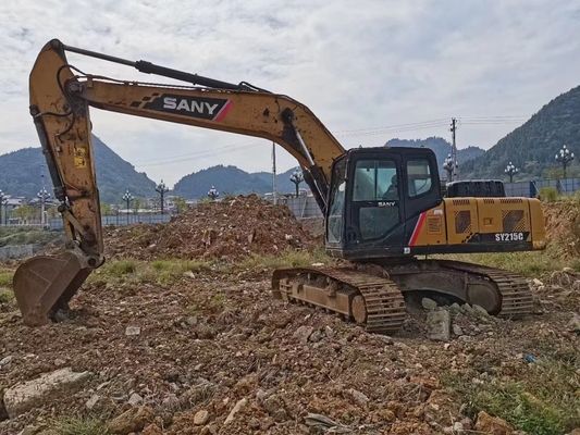 SY215C Used Sany Excavators 118Kw/200rpm Rated Power 2018 Manufacture