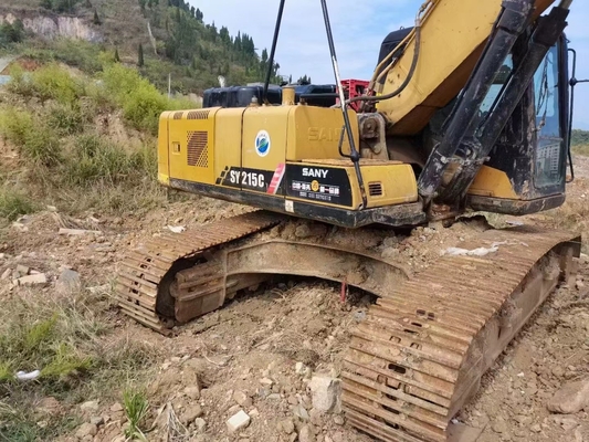 SY215C Used Sany Excavators 118Kw/200rpm Rated Power 2018 Manufacture