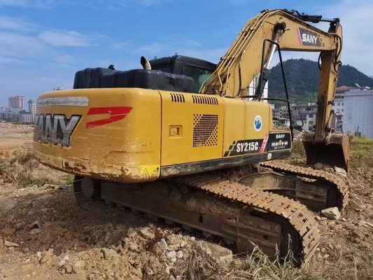 SY215C Used Sany Excavators 118Kw/200rpm Rated Power 2018 Manufacture