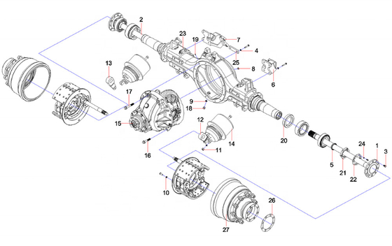 60060764 Concrete Truck Mixer Parts Rear Manual Adjusting Boom Left SY1501810L 10 Teeth