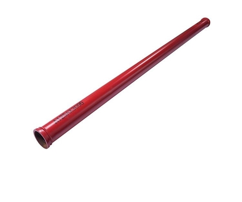 Red Concrete Pump Truck Parts A810301010021 A810301010021C Concrete Pump Tube 125A*3m