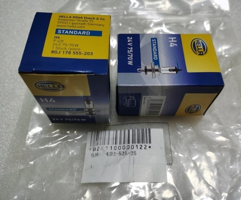 B241100000122 Bulb 8GJ-002-525-25 8GJ-178-555-203 24V 75/70W Hella for SANY mobile crane