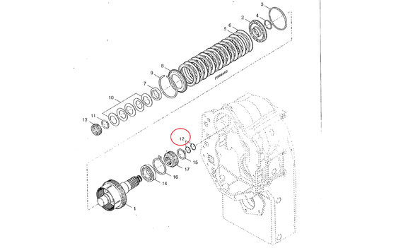 60099769 4208098 PISTON RING Original spare parts DA-NA SPI-CER 1205FT20640 for SANY Rough terrain crane