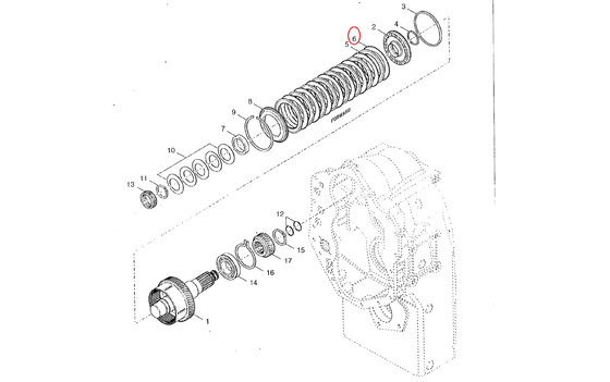 60285116 234109 DISC-CLUTCH OUTER 60285250 4501216 Original spare parts DA-NA SPI-CER 1205FT20640 for SANY Rough Terrain Crane