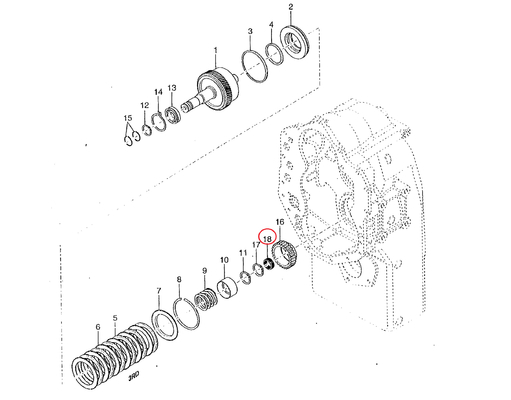 60270502 233066 TE32 BEARING NEEDLE REAR 60285244 4501199 Original spare parts DA-NA SPI-CER 1205FT20640 for SANY Rough Terrain