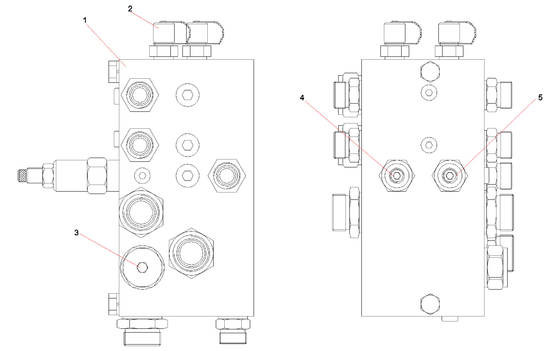 A810201062339 Antiswing valve group SDJ450.3.1.2  for SANY Reacher Stacker