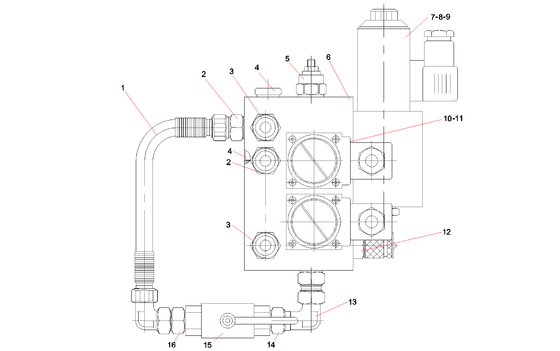 A810201062430 A820199003258 Brake control valve assembly RSC45.2.3.15  for SANY reacher stacker
