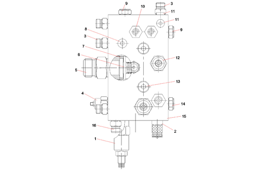 A810299000204 A820199003189 Pilot valve group RSC45.2.1.30  for  SANY  reacher stacker