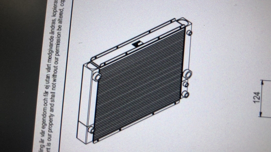 60342448 Special Panel for Evaporator Cooler oil cooler  505414041011 Parker for SANY reacher stacker