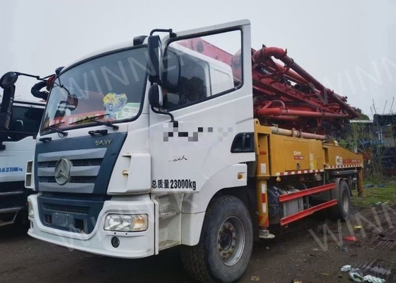 2 Axle Second Hand Pump Truck 2019 Used Concrete Trucks 37m With SANY Chassis