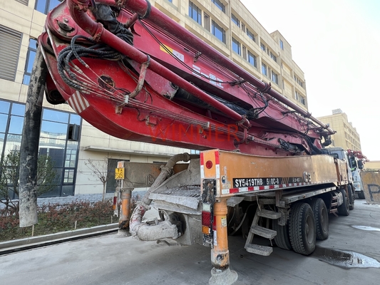 2012 56m Pump Truck Used Construction Equipment SY5419THB 6 Sections With RZ Boom