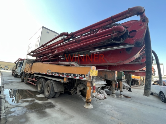 2012 56m Pump Truck Used Construction Equipment SY5419THB 6 Sections With RZ Boom