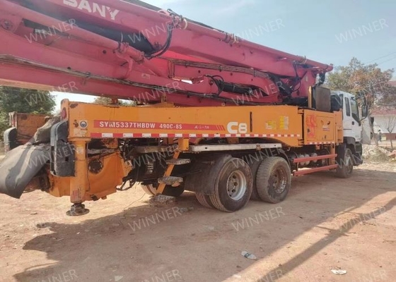 2016 Used Concrete Pump Truck SANY 3 Axle SYM5339THBDW 490C-8S