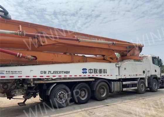 63m Used Concrete Pump Truck Zoomlion 5 Axle 2013 Manufacture
