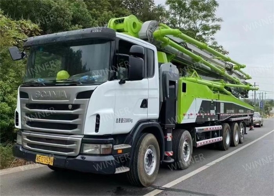 2013 Mode Used Concrete Boom Trucks 63m With Scania Chassis